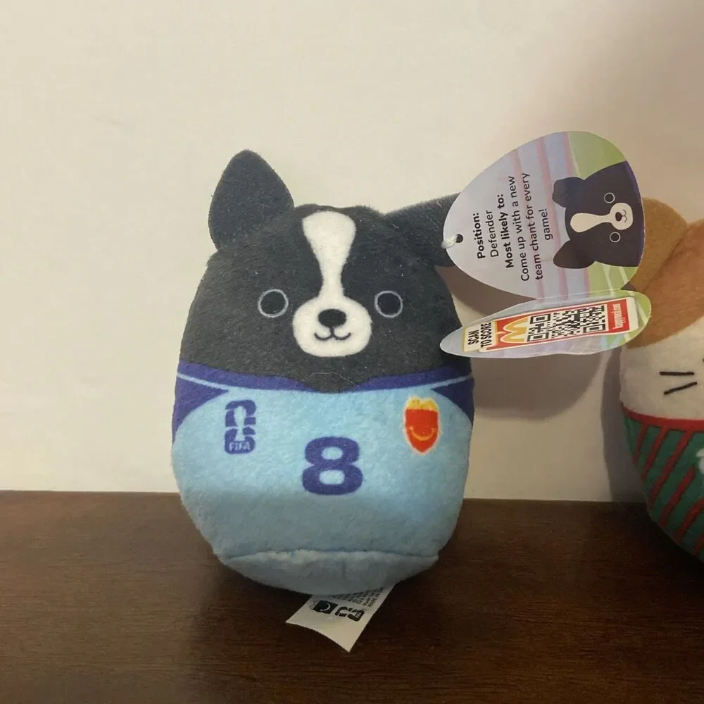 2 McDonald’s Happy Meal Squishmallows FIFA World Cup 2026 Monty Cam NWT
